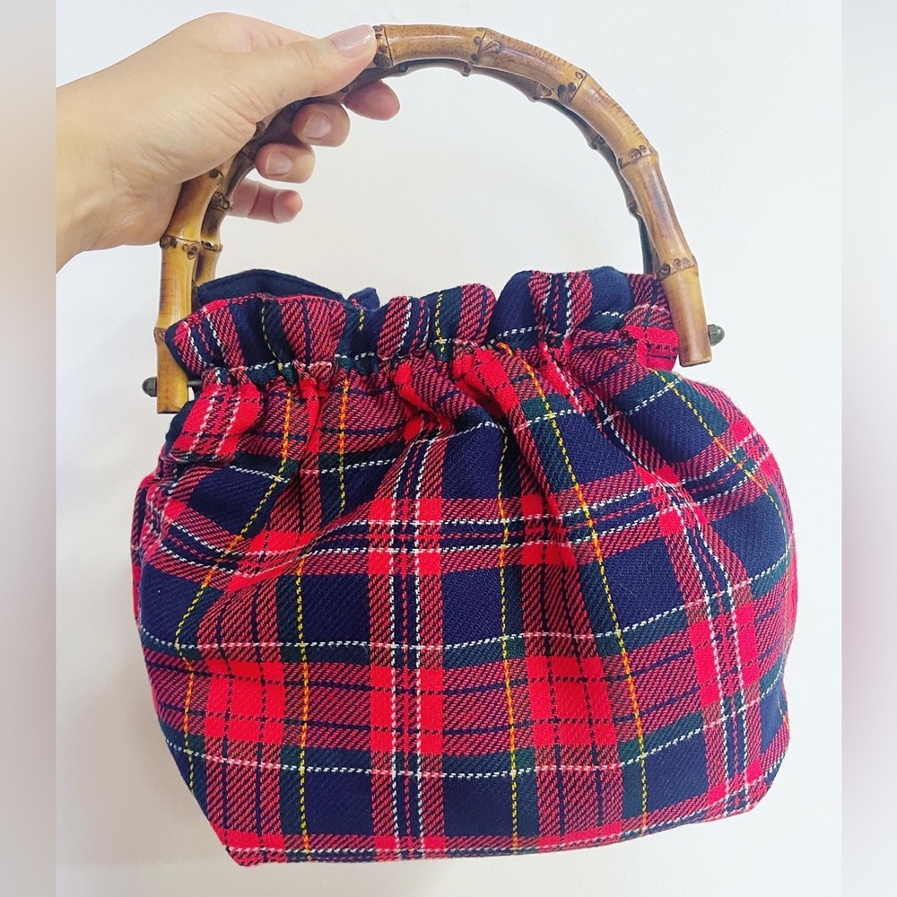 Vintage Bamboo Handle Bag